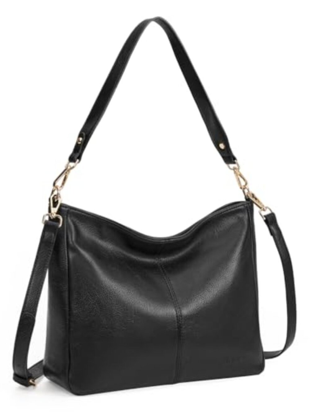 Soft Vegan Leather Hobo Shoulder Crossbody Purse Large Tote Multi Pocket